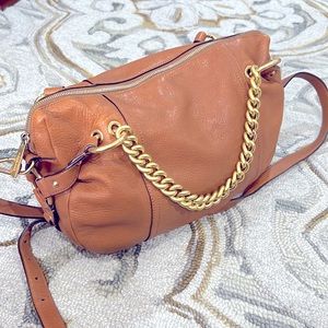 💕 Michael Kors tan leather satchel shoulder bag 💕